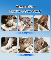 Lingettes pour animaux de compagnie pour les fournisseurs de produits pour animaux de compagnie-OEM, usine directe, lingettes de toilettage à faible quantité minimale de commande