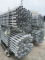Estructura de torre de línea de armazón de acero Layher, sistema de andamios galvanizado de armazón de capas