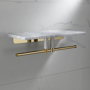 Estante de ducha de mármol Estante <span class=keywords><strong>flotante</strong></span> moderno Estante de ducha de montaje en pared - Product Image 4