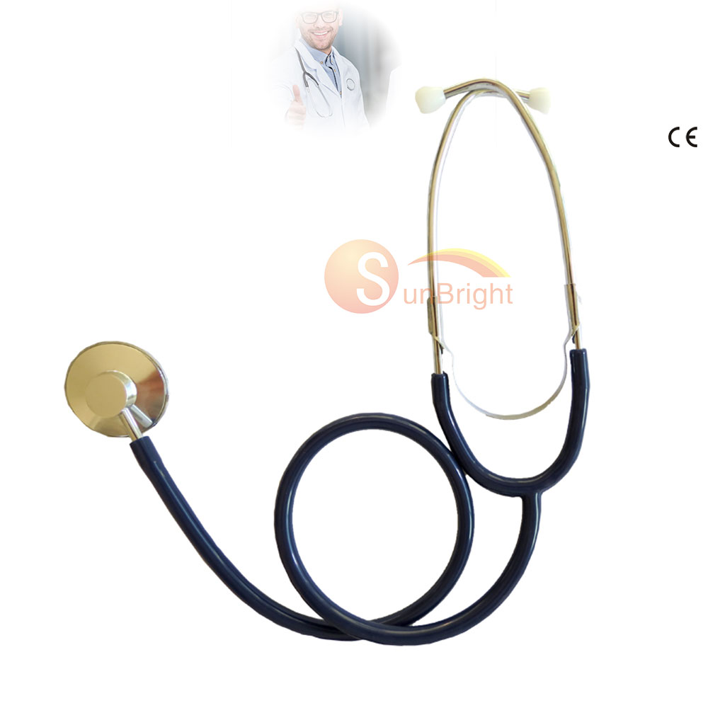 CE Newly Designed Multifunctional Professional Stainless Steel Double Sided Diaphragm Adult Stethoscope for Hospital Medical Use
