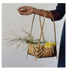 Panier à fruits artisanal en bambou écologique, tissé, pour comptoir de cuisine, organisateur de fruits frais, pain, collations, décoratif - Product Image 4