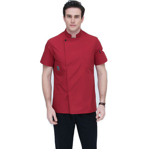 White Color Poly Cotton Hotel/Restaurant Chef Uniform Twill Fabric <b>Coat</b>/Chef Jacket - Product Image 2