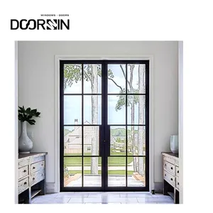 Double Entrance Designs Door Main Iron Gates Exterior Glass Main Entry Iron Doors