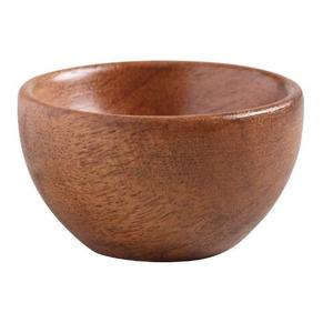 Ensemble de bols de service en bois naturel fabriqués à la main personnalisés de haute qualité Carton emballé en Inde sculpté hautement poli pour hôtel à la maison - Product Image 2