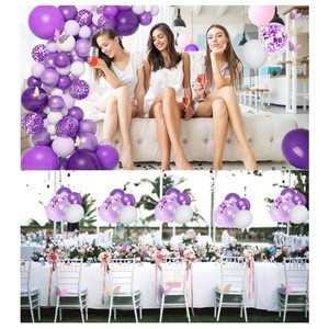 Guirnalda de <span class=keywords><strong>Globos</strong></span> rosa y púrpura para decoración de fiestas, Kit de arco de <span class=keywords><strong>Globos</strong></span> de mariposa de Metal, rosa y púrpura, <span class=keywords><strong>Globos</strong></span> de cumpleaños y boda - Product Image 5