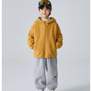 <span class=keywords><strong>Manteau</strong></span> d'hiver coréen doublé polaire à col rond pour garçon Hai Ma, nouvelle collection 2025, chaud et épais, mode enfant - Product Image 1