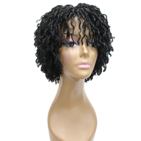 Nouveautés Perruques Tresses Synthétiques Afro Dread Crochetées, Ondulées Mermaid Dreadlocks Douces Goddess Nu Gypsy Faux Locs