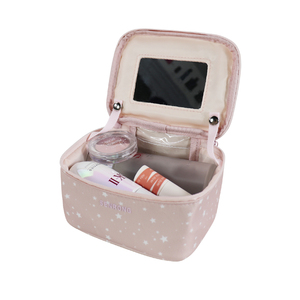 Mirror Blush Candy Fashionable Zipper Case Women's Custom Multi-Functional Waterproof Anti-Theft Polyester Travel Makeup Bag - Product Image 2