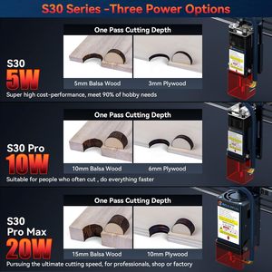 Impresora de Color Metálico SCULPFUN <span class=keywords><strong>S30</strong></span> <span class=keywords><strong>Pro</strong></span> <span class=keywords><strong>Max</strong></span>, Potencia Láser de 20 W con Máquina de Grabado Asistida por Aire Automática - Product Image 6