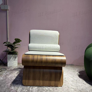 Sillón de Diseño Nórdico, Sillón Individual para Sala de Estar, Sillón Creativo de Tela con Forma Especial - Product Image 3