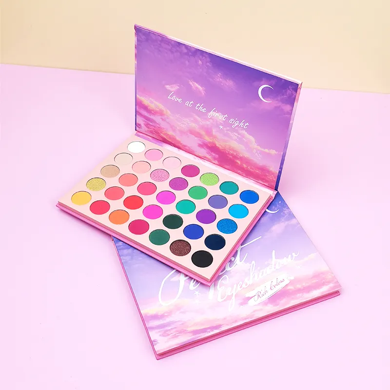 SHICELLE Wholesale Custom Makeup Eye shadow Pallet High Quality Matte Shimmer Private Label 35 Color Eyeshadow Palette