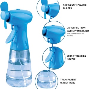 Mini Ventilador Portátil de Mano con Rociador de Agua de Enfriamiento Rápido y Función de Humidificación, Alimentado por Pilas AA, para Uso en Hoteles - Product Image 4