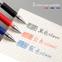 Stylo gel à encre métallique rouge 0,5 mm en gros |   Logo personnalisé transparent pour étudiants et professionnels de bureau