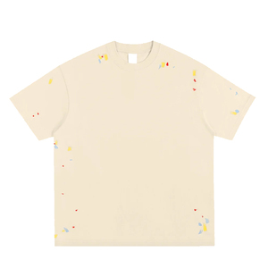 Camisetas Personalizadas con Logotipo para Hombre, Ropa Casual 100% Algodón, Camisetas con Diseño de Salpicaduras de Pintura, Cuello Redondo, Camisetas de Jersey - Product Image 2