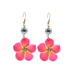 Nuovi <span class=keywords><strong>Orecchini</strong></span> <span class=keywords><strong>di</strong></span> Design in Stile Hawaiano con Fiori in Argilla, <span class=keywords><strong>Orecchini</strong></span> Personalizzati con <span class=keywords><strong>Perle</strong></span> <span class=keywords><strong>per</strong></span> Donne e Ragazze - Product Image 4