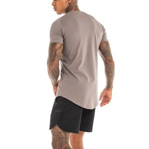 Nouveauté T-shirt de sport pour homme Coton de haute qualité Spandex Étiquette personnalisée Design populaire par un fabricant de vêtements de sport pour le fitness - Product Image 2