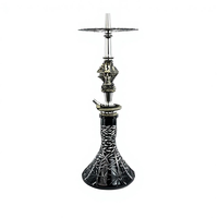 Chicha moderne en acier inoxydable Maklaud Helios Project 21 avec finition laquée, coffret de voyage et cadeau