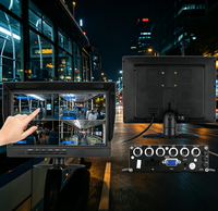 Enregistreur vidéo étanche 4 canaux RS232 à commande tactile, 360°, vision nocturne 1080P, enregistrement en boucle, DVR mobile pour camion de fret et remorque