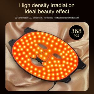 Masques faciaux LED à double ondes 660/850 nm avec recharge sans fil, 36 ampoules LED et étui de rangement portable - Product Image 2