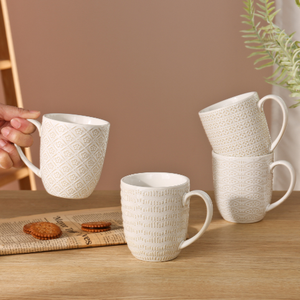High Quality <b>Cheap</b> Wholesale Relief Retro Home Office Painted Embossed Coffee Ceramic Mugs - Product Image 2