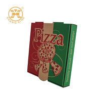 Boîte à pizza imprimée flexographie avec logo personnalisé 9 10 11 12 14 Emballage en carton ondulé à emporter de 18 pouces Boîte en carton de papier pour pizza