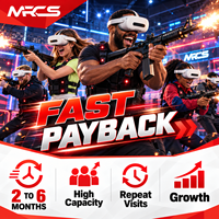 Arena Permainan Realitas Campuran Multiplayer MR CS, Headset VR, Lokomosi Fisik, Mode Kooperatif dan Kompetitif, Komersial