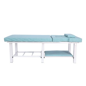 Table de massage Yuankang avec étagère de rangement, structure métallique, mousse de densité moyenne, pour salons de beauté et usage domestique - Product Image 1