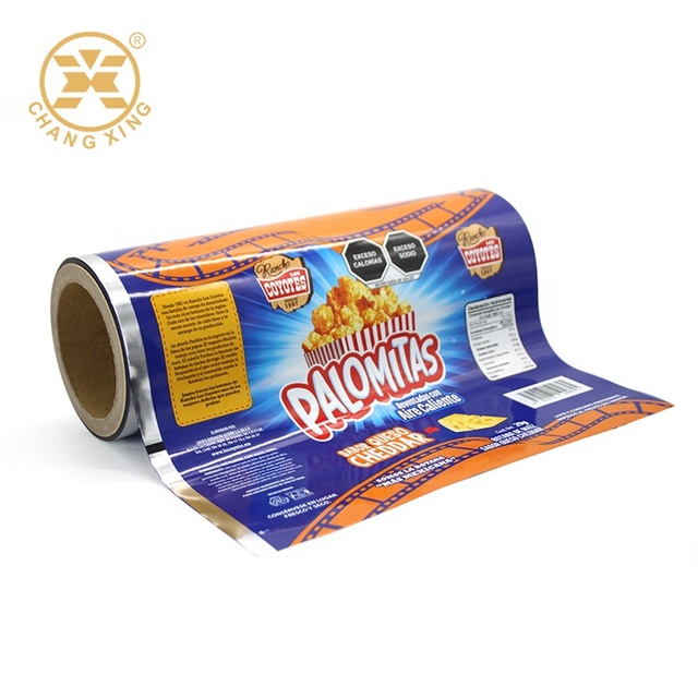 Custom Printed Food Packaging Roll Film Laminated Plastic Flexible Packaging Roll Automatic Plastic Film Sachet Roll