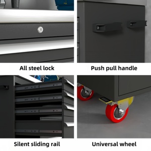 Carrello Portautensili Moderno OEM a 15 Cassetti in Acciaio con Serratura a Chiave, Capacità di Carico 1000KG, Ecologico e Impermeabile, Garanzia di 5 Anni - Product Image 6