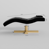 Yoopin Unique lit de cils rose incurvé moderne cils Salon de beauté Table de Massage lit pour Extension de cils ensemble complet de meubles