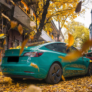 Film adhésif pour voiture, série cristal vert brillant multi-couleurs, anti-rayures, 1,52*18M, pour envelopper entièrement la carrosserie - Product Image 3