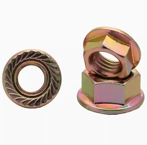 Thép carbon màu kẽm Metric hình lục giác <span class=keywords><strong>Nut</strong></span> Titan nhôm đinh tán hạt ISO 4161 DIN 6923 chứng nhận thép không gỉ có khía hạt - Product Image 3