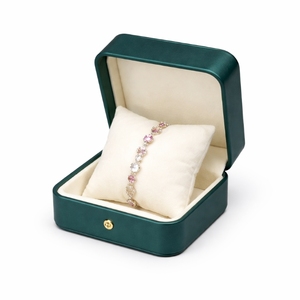 Boîte à Bracelets Tendance en Cuir PU Premium, Présentoir à Bijoux avec Coussin en Velours, Logo Personnalisé, Fournisseur d'Emballages de Bijoux OEM - Product Image 5