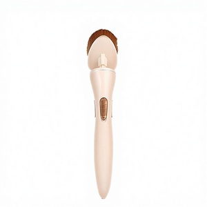 Brocha de Maquillaje Eléctrica Recargable por USB, Mango de Plástico Suave, Herramienta Mezcladora de Polvo para Viaje - Product Image 3