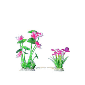 Lotus Paquet En Plastique Faux Eau Herbe Décoration pour Aquarium Fish Tank Paysage Eau Paysage Simulation Fish Tank Eau - Product Image 4