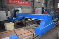 Machine de découpe au plasma en métal CNC à portique robuste avec flamme d'oxygène et coupeur de plasma