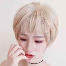 Parrucca carina capelli corti con usura posteriore taglio elegante e conveniente - Product Image 1