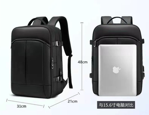 Sac à dos élégant et étanche pour hommes, grande capacité, doublure en nylon, fermeture à glissière, design sportif décontracté, pour les voyages scolaires et les affaires - Product Image 6