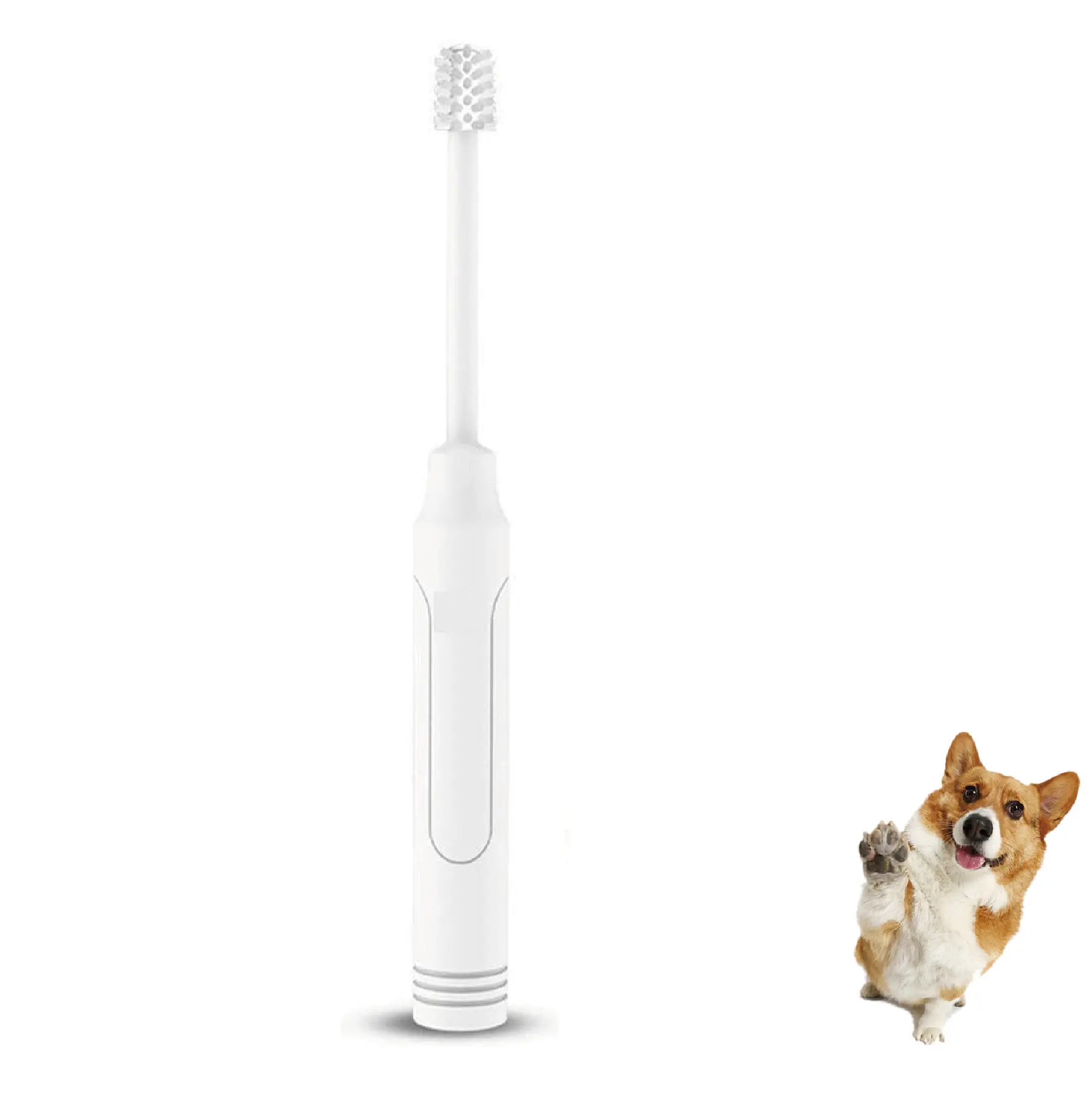 Personalizzato Animale Teste di Sonic 360 Maniglia di Ricambio di Vendita Calda Pet Dog Hollow Alimentatore Supporto Della Testina Spazzolino Da Denti Elettrico Ecofriend