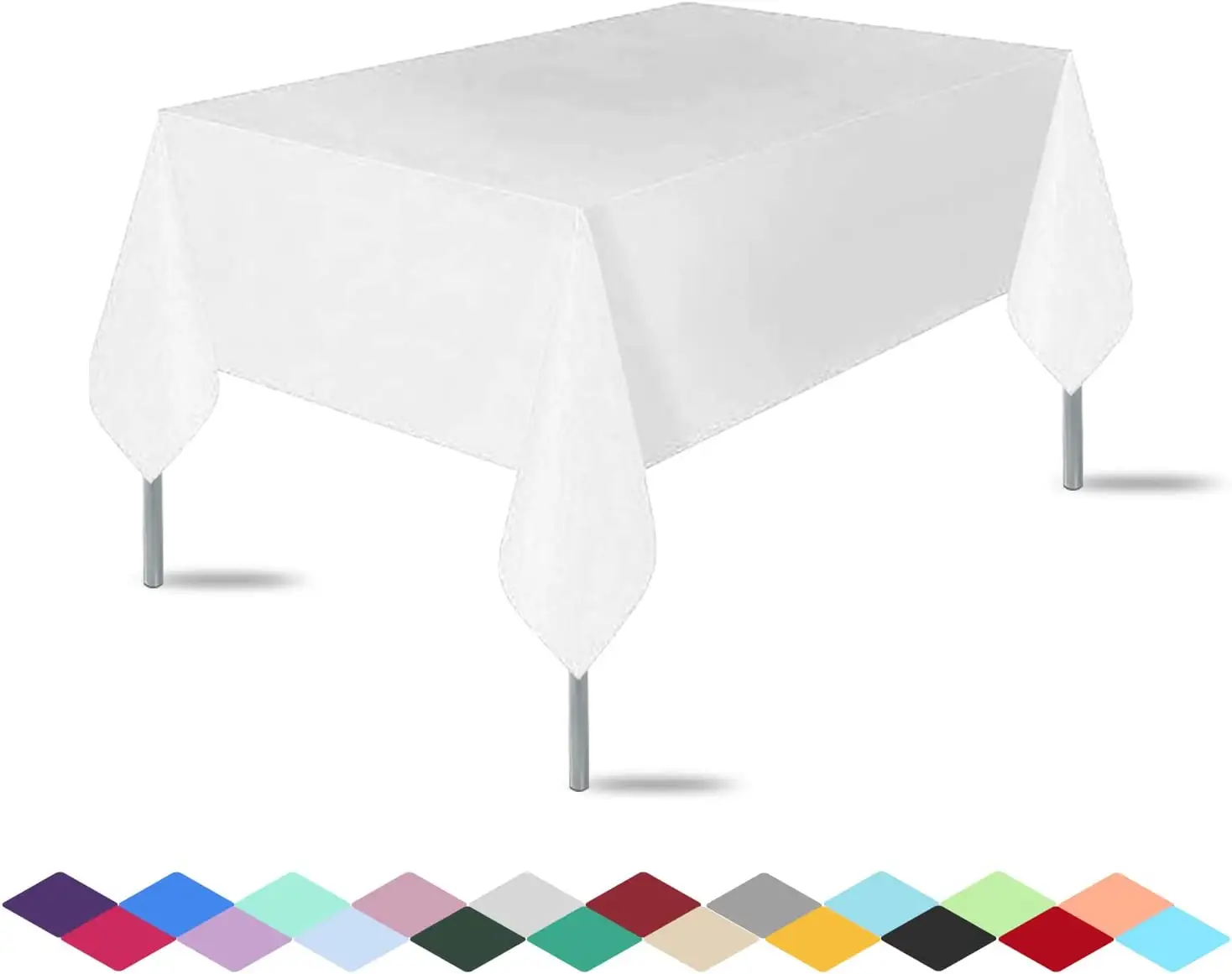 Wholesale 54*108inch Cheap Disposable Plastic Party Table Cloths Solid Color Birthday Dessert Table Cover
