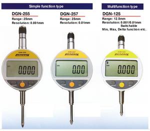 PEACOCK OZAKI Digital <b>Gauges</b> Cordless Type DGN-257 Simple Function Type Range25mm With LCD Display Very Compact DGN-257 Digital - Product Image 4