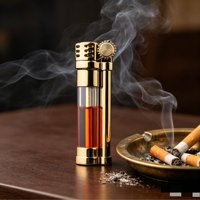 Briquet électronique jetable original avec réservoir visible, livraison gratuite UE/CA, livraison rapide DDP