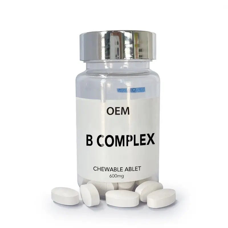 Vitamina B-vitaminas complexas do OEM B6 D3 para a energia do esforço e comprimido mastigável do complexo imune saudável do B