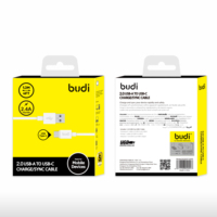 Câble de charge Budi USB Type-C, câble de chargeur 1 pièce, 3FT 1.2M 3A, charge rapide pour ordinateur, compatible avec les téléphones 17/16/15 Pro iPad