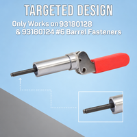 Tools TTBW-158 Steel Barrel Fastener Plunger Tool for Water Utility Fasteners Lock Pick Set