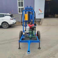Vente directe d'usine, machine de forage de puits d'eau portable de 22 CV, profondeur maximale de 180 m