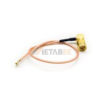 Cable de Conexión RP SMA Macho en Ángulo a UFL-3 RG178 RF