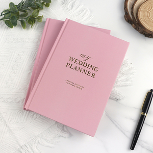 Grosir sampul keras biru, <span class=keywords><strong>Notebook</strong></span> pernikahan merah muda sampul keras, buku tamu pernikahan casing keras - Product Image 2