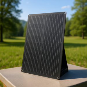 Cargador de Batería con Panel Solar de 30W 12V MPPT, Impermeable y Portátil para Uso en Exteriores, Autocaravanas y Automóviles - Product Image 2