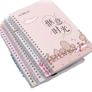 A5 semplice carta Kraft retrò bobina <span class=keywords><strong>libro</strong></span> studente linea orizzontale superficie morbida copia blocco note cartone animato carino taccuino personalizzazione - Product Image 1